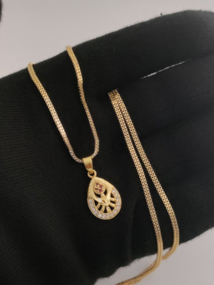 Yuktira Collection Gold-plated Brass Pendant Set