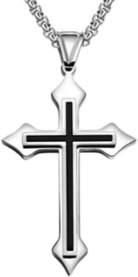 Shiv Jagdamba Religious Lord Jesus Christain Christ Cross Pendant Necklace Sterling Silver Stainless Steel Pendant