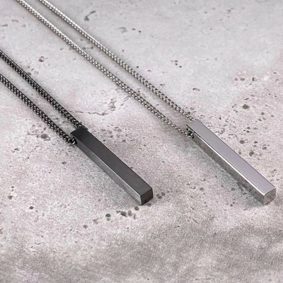 JS Enterprises Rhodium Stainless Steel Pendant Set