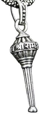 Oxcar Pure Silver Lord Bajrang Bali Hanuman Gada Pendant Locket For Men/Boys Stainless Steel