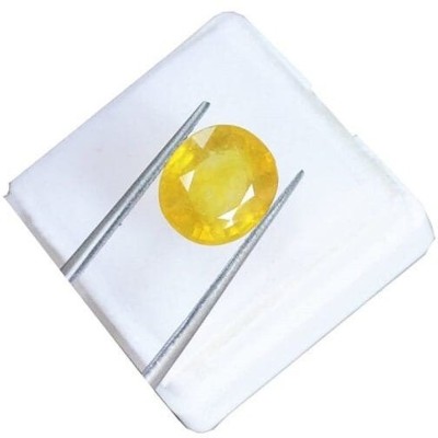 Aanya Jewels Certified 5.25 Carat Unheated Untreated Ceylone Yellow Sapphire Pukhraj Stone Sapphire Stone
