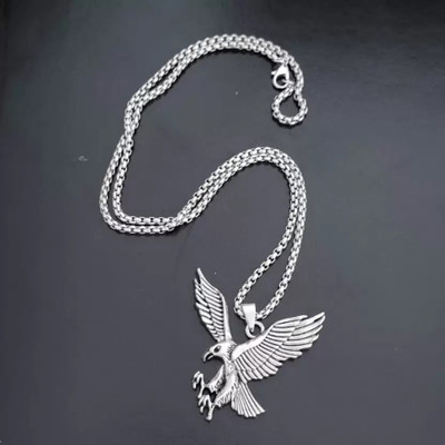 house of common Eagle Locket for Men & Women Pendant, Biker/Partywear/Dailywear Locket Sterling Silver Stainless Steel Pendant