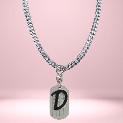 D2Fashion D Letter Pendent With Plate Metal Pendant