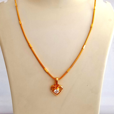 Nawab Collection Gold-plated Cubic Zirconia Alloy Pendant Set