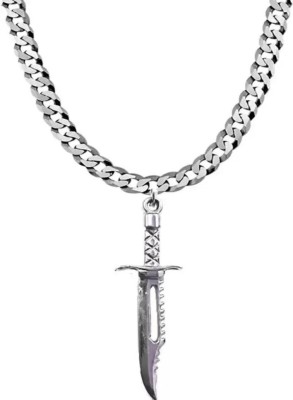 Jagsun Silver Sword pendant For War Men & Boy Silver Stainless Steel Pendant Set Silver, Platinum Silver, Stainless Steel, Sterling Silver, Titanium, Zinc Locket