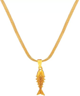 JEW-BB Beautyfull Women Dil pandant With Chain Gold-plated Crystal Brass Pendant