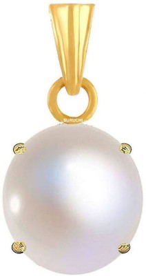 Suruchi Gems & Jewels Pearl (Moti) 9.25 Ratti or 8.50 Ct Panchdhatu (5 Metal) Men and Women Gold-plated Alloy Pendant