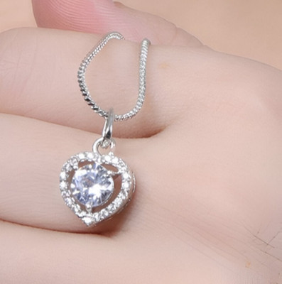 JRISSY Heart pendant for girls with silver plated chain Silver Alloy Locket