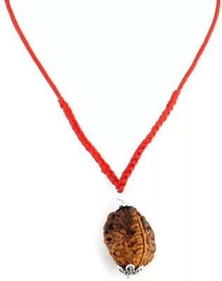 HAPPY CREATION Certified/Original Two Mukhi Rudraksha/Natural 2-faced For Men & Women Wood Pendant