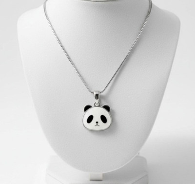 pas korean Design pandant Shape Silver-Plated Pearl Drop pandant For Girls & Women Silver Cubic Zirconia, Amber Alloy Pendant
