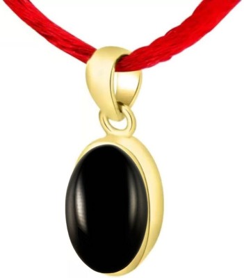 Chopra Gems Original and Certified Sulemani Hakik Aqeeq Gemstone Pendant For Unisex Gold-plated Brass