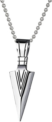 Animated F 348_JSE-slvr arrow6398 Stone Pendant Set