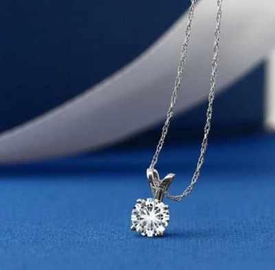 Shyuri Diamond Pedant Necklace Silver Diamond, Zircon Stainless Steel Pendant