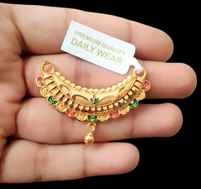 DIVS FASHION MANGALSUTRA PENDANT WITH MICRO GOLD PLATED Gold-plated Brass Pendant
