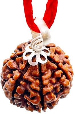 Beautum Original 6 Mukhi Nepali Rudraksha Six Face Rudraksh Wood Pendant
