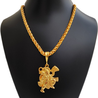 privyani Gold-plated Brass Pendant Set