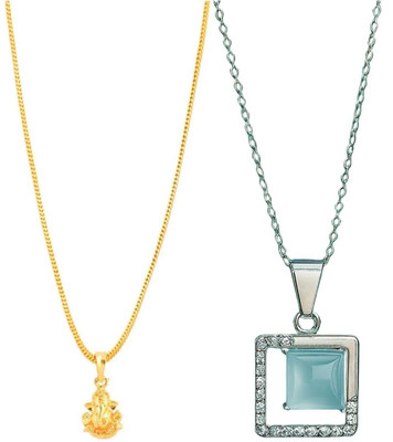 HEM RUPA Exquisite Locket and Chain Designs for Men, Boys, Women and Girls Gold-plated Metal, Metal Locket Set