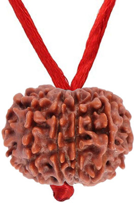 CaratYogi Original 11 Mukhi Nepali Rudraksha With Red Thread at Wholesale Rate Beads 1 Pcs Silk Dori Pendant