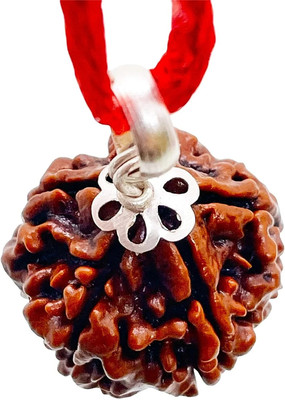 house of common 5/ Five Mukhi Pure Rudraksha, Laboratory Certified Wood Pendant