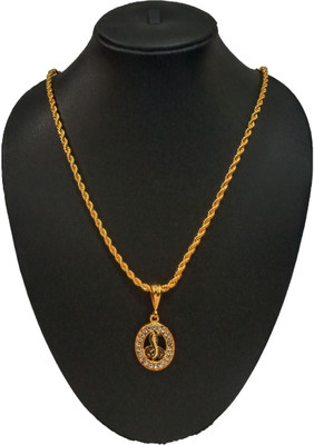 Aviate GOGA ROUND Snake & Rasha chain Gold-plated Diamond Alloy Pendant Set