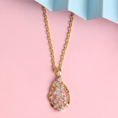 CLARA Gold-plated Cubic Zirconia Sterling Silver Pendant