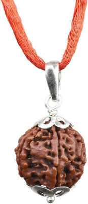 DIVINE SOUVENIRS 5 Mukhi 10 Pcs Rudraksha Pendant Locket For Unisex ( Set of 10) Wood Pendant Set