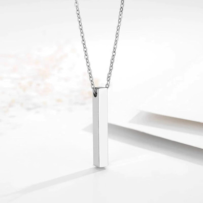m a enterprises Refined Sophistication: Men's Chain with Silver Stainless Steel Pendant