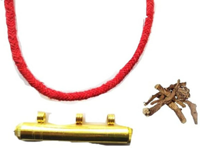 Zoltamulata Tilottama Apsara kavach with Instruction Manual Brass