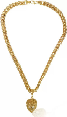 LABHUBAMON 1 gram Pendant set With chain “20” Inches for man and boy New design new year Gold-plated Plated Copper Chain Set