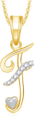 MEENAZ Gold-plated Diamond Alloy, Crystal, Metal, Metal, Brass, Stone Pendant