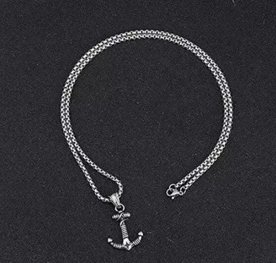 m a enterprises Rhodium Alloy Pendant Set