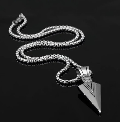 m a enterprises Stylish Silver Plated Arrow Head Pendant Sterling Silver Alloy Pendant