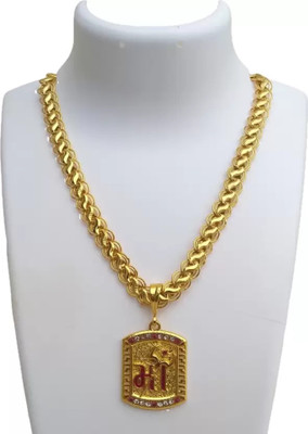 OFBOSMI 1 gram Pendant set With chain “20” Inches for man and boy New design new year Gold-plated Plated Copper Chain Set