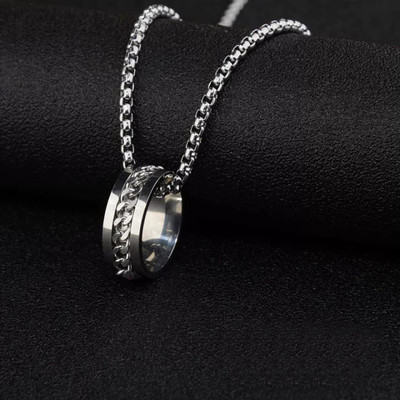 Teeragaj C 876_RR JSE-spin pendent Silver Stone Pendant Set