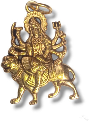 Malas Collection Maa Durga Locket Protect from Negative Vibes to Kids & Adults Gold-plated Alloy Locket