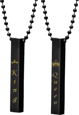 FOGGMART Silver Metal, Stainless Steel Pendant Set