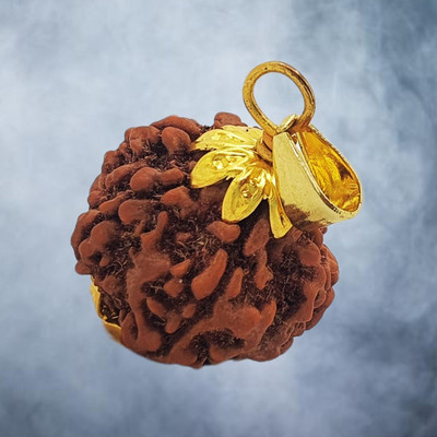 A1 yashvriddhi 5 Mukhi Nepali Rudraksha IGL Certified || Original Seller Nepali Rudraksha || Gold-plated Beads Brass, Wood Locket