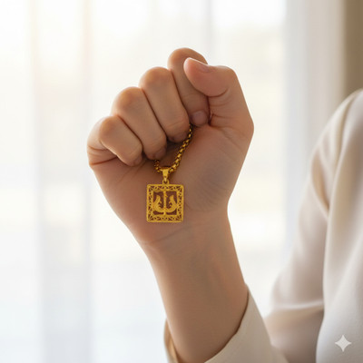 aklina 1 gm Exclusive Single Locket Set Gold-plated Alloy Locket Set