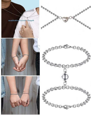 Animated F 723_RR hrt pende gol brt Sterling Silver Stone Pendant Set