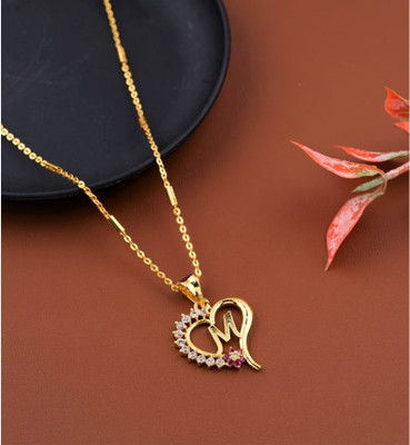 CHOPDA BUSSINESS HUB Gold-plated Alexandrite, Diamond Alloy Pendant Set
