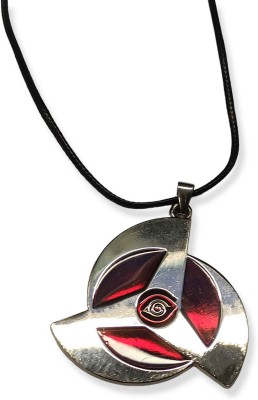 RVM Jewels Naruto Hatake Kakashi Sharingan Red Logo Pendant Flat Necklace Boys Men & Women Alloy