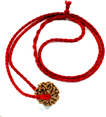 SHIVOHAM ORIGINAL 7 MUKHI RUDRAKSHA. MATURED BEAD. 18-22 MM Silk Dori Locket