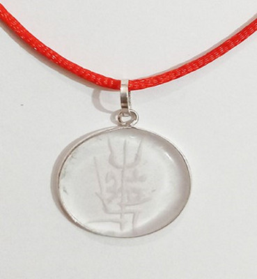 Senroar Trishakti Yantra Sphatik Crystal Pendant For Unisex Crystal Metal Pendant