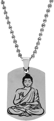 M Men Style Religious Lord Buddha Meditating Yoga Buddhism Jewelry Pendant Necklace Chain Sterling Silver Stainless Steel Pendant