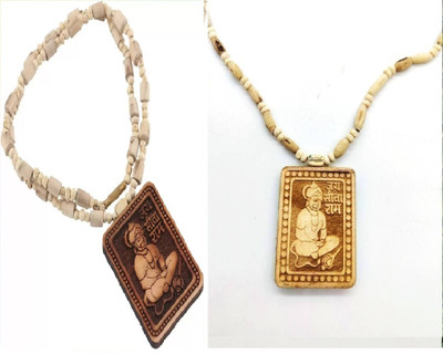 Green Spiritual Wood Pendant
