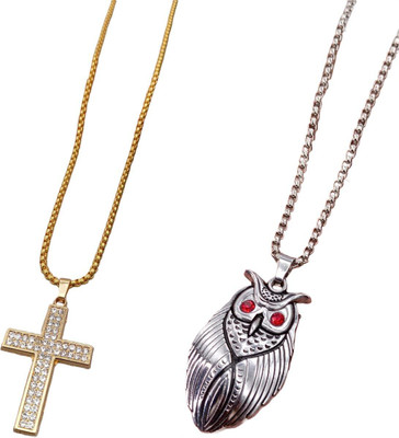 HEM RUPA Exquisite Locket and Chain Designs for Men, Boys, Women and Girls Gold-plated Metal, Metal Locket Set