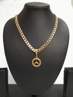 XAYIZ 1 gram Pendant set With chain “20” Inches for man and boy New design new year Gold-plated Copper Locket