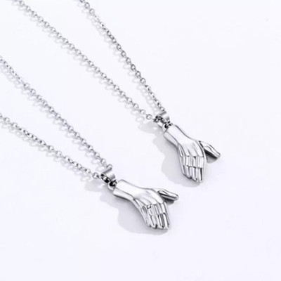 Animated Rhodium Alloy Pendant Set