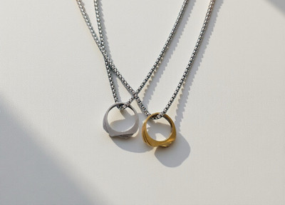 Zeeshan impex Pendant For Boy and Men|Locket 2 Combo Set Rhodium Alloy Silver Stainless Steel Locket