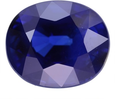 SIDHGEMS 7.25 Ratti 6.00 Crt Blue Sapphire (NEELAM/NILAM Stone Certified Natural Ceylon Sapphire Stone